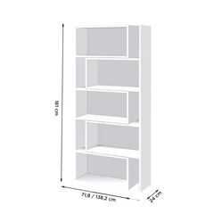 Art.CR16 Bibliothèque extensible 5 à 10 compartiments en bois 181H cm