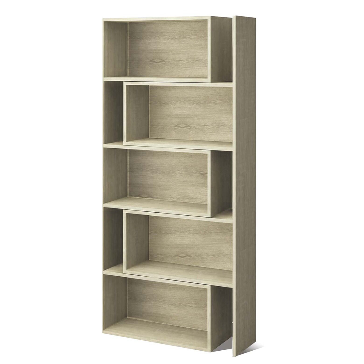 Art.CR16 Bibliothèque extensible 5 à 10 compartiments en bois 181H cm