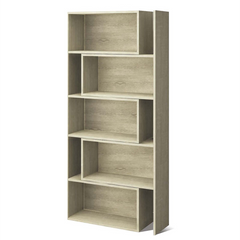 Art.CR16 Bibliothèque extensible 5 à 10 compartiments en bois 181H cm