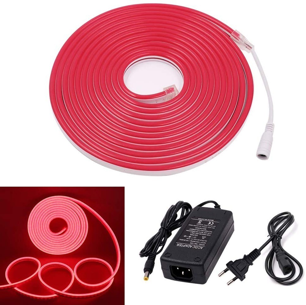 Bande LED néon flexible 5m avec 120 lumières LED pour intérieur et extérieur