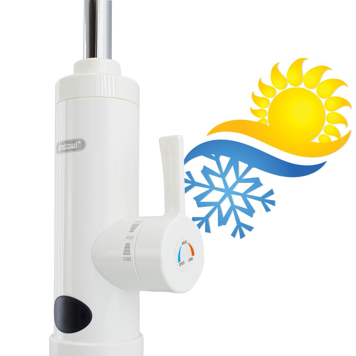 201116 Robinet électrique pour eau chaude pour chauffage instantané 21x41cm