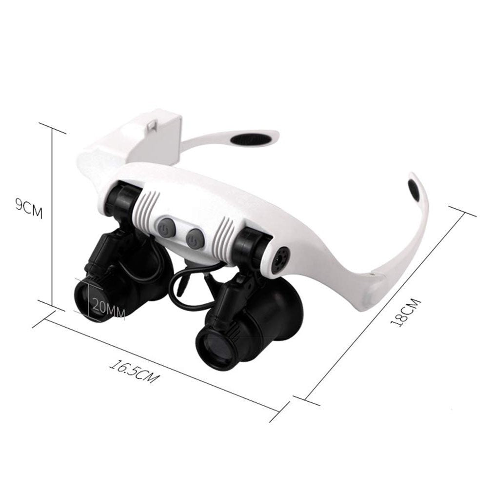 013946 Loupes avec 2 lumières LED pour la réparation de montres