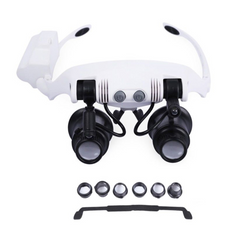 013946 Loupes avec 2 lumières LED pour la réparation de montres