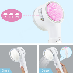 514493 Pomme de douche avec filtre coton mitigeur éponge silicone