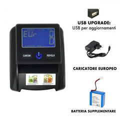 Détecteur de faux billets et compteur d'euro portable 751309 USB