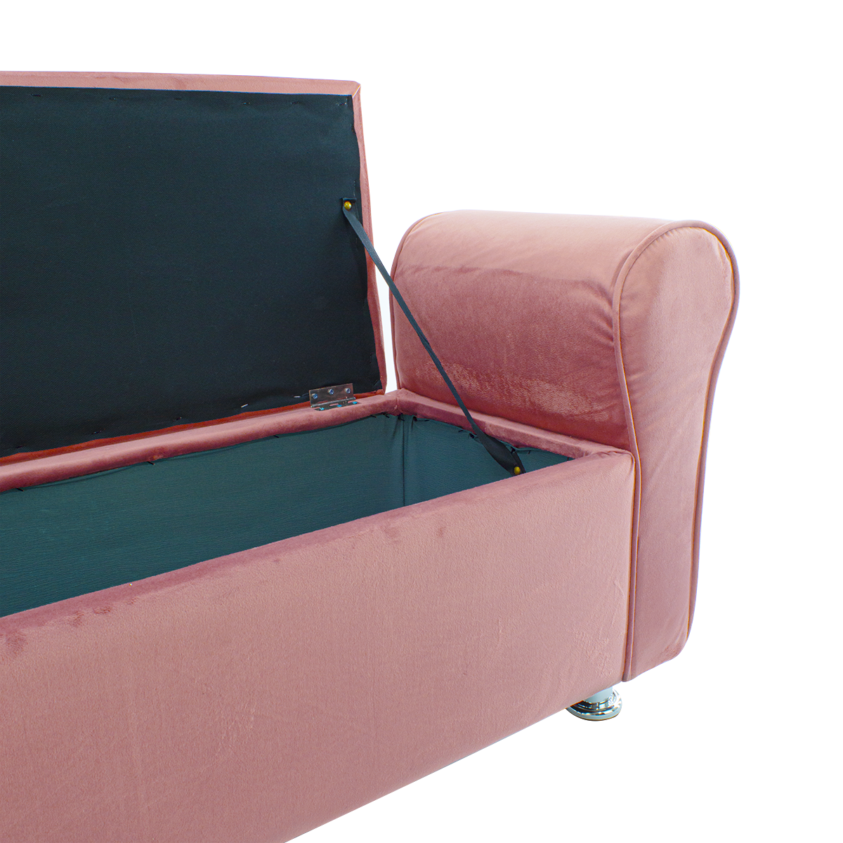 Banc coffre effet velours à paillettes 120x39x55 cm gain de place