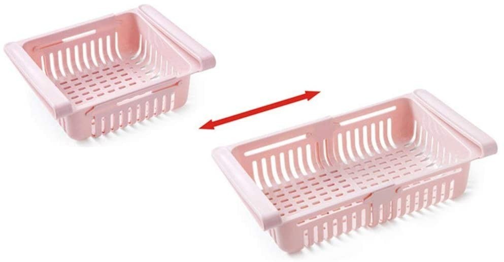 Set de 2 Cajones Frigorífico 187325 Organizador Plástico Expandible