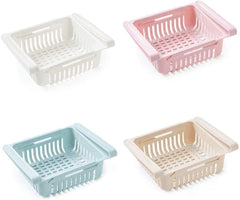Ensemble 4 tiroirs de réfrigérateur 187325 Organisateur en plastique extensible