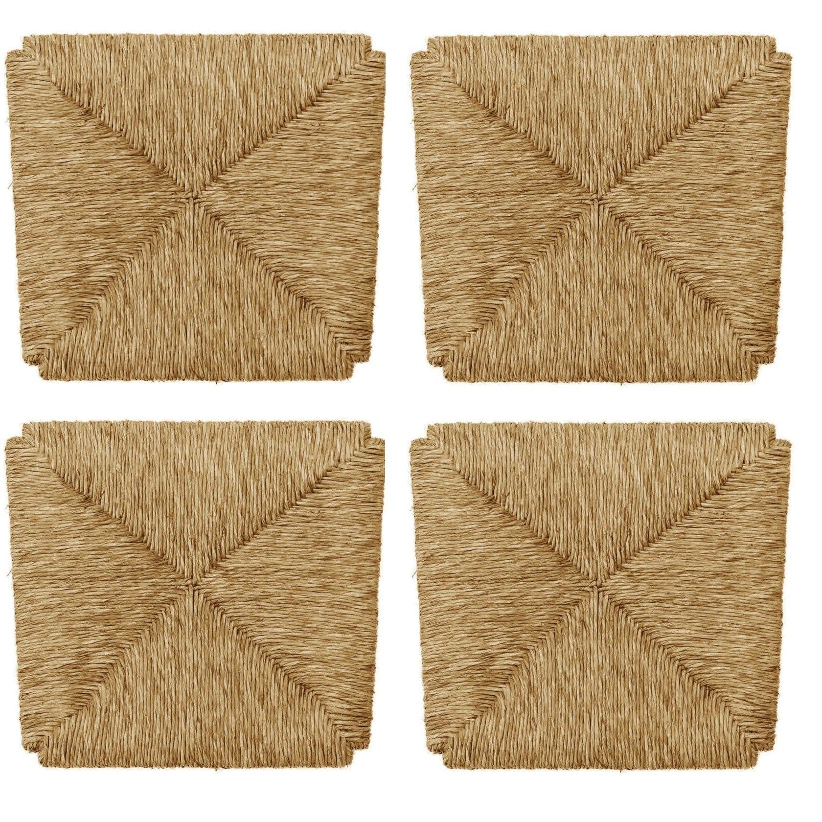 4 pc Siège de remplacement 996 fond en paille pour chaise Arte Povera 33x38 cm