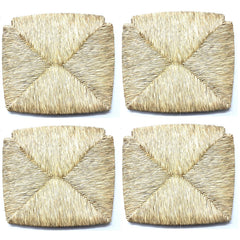 Art.1212 Remplacement siège chaise Paesana 4 pcs en paille naturelle 35x38cm
