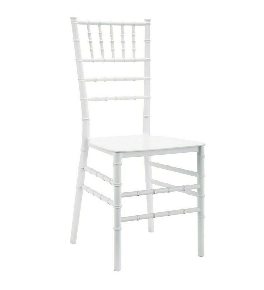 Lot de 4 chaises chiavari blanches Design Classique pour la Restauration Vintage