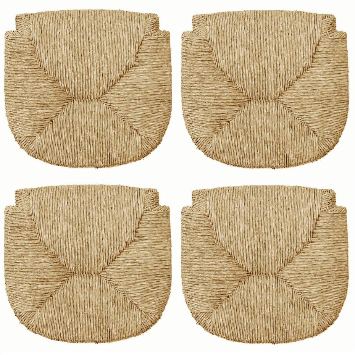 C2000 Set 4 pcs Siège remplacement paille naturelle pour chaise Marocca 35x41cm