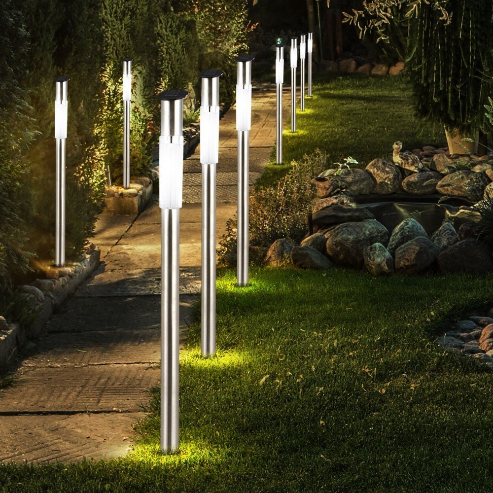 4 pcs Lampe LED H70 Step Light 1W Éclairage de jardin à énergie solaire