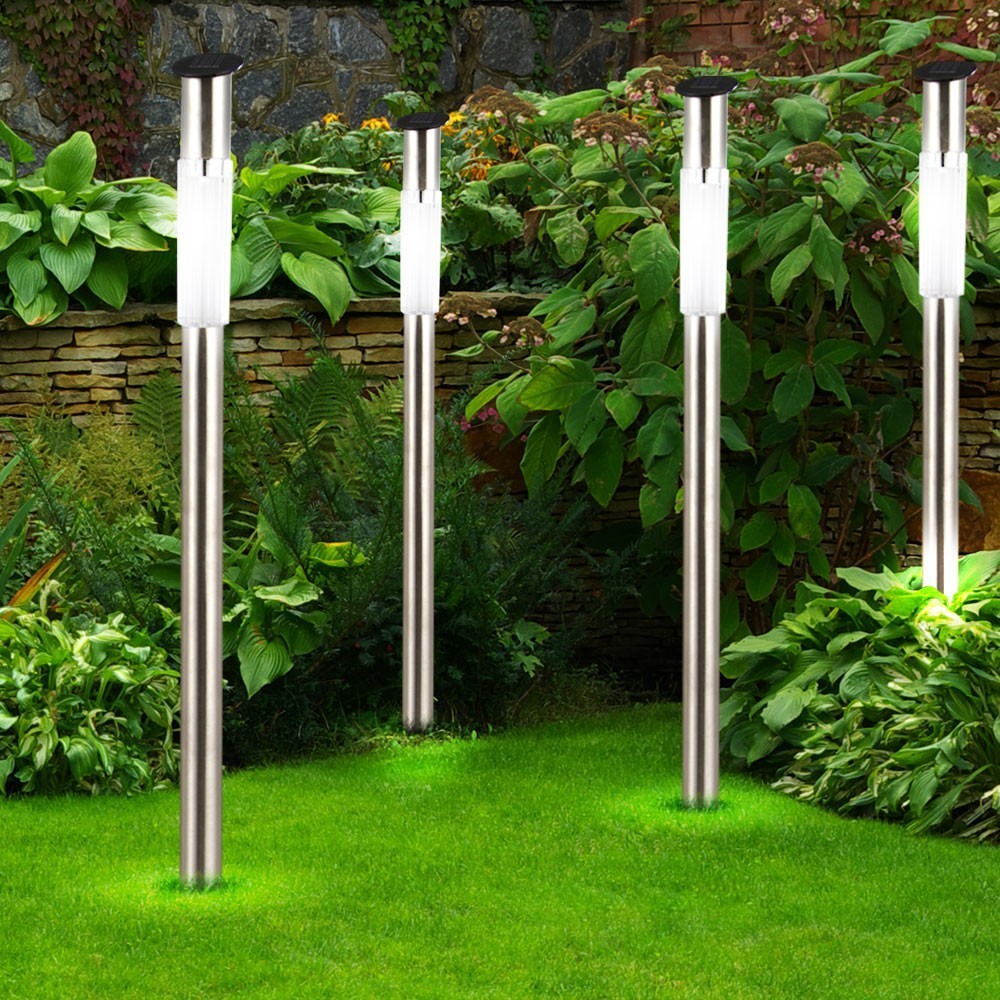 8 pcs Lampe LED H70 Step Light 1W Éclairage de jardin à énergie solaire