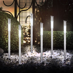 8 pcs Lampe LED H70 Step Light 1W Éclairage de jardin à énergie solaire