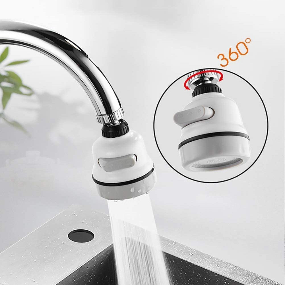 593278 Lot de 2 filtres de robinet rotatifs 360° en ABS 3 jets ANTISPLASH