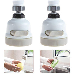 593278 Lot de 2 filtres de robinet rotatifs 360° en ABS 3 jets ANTISPLASH