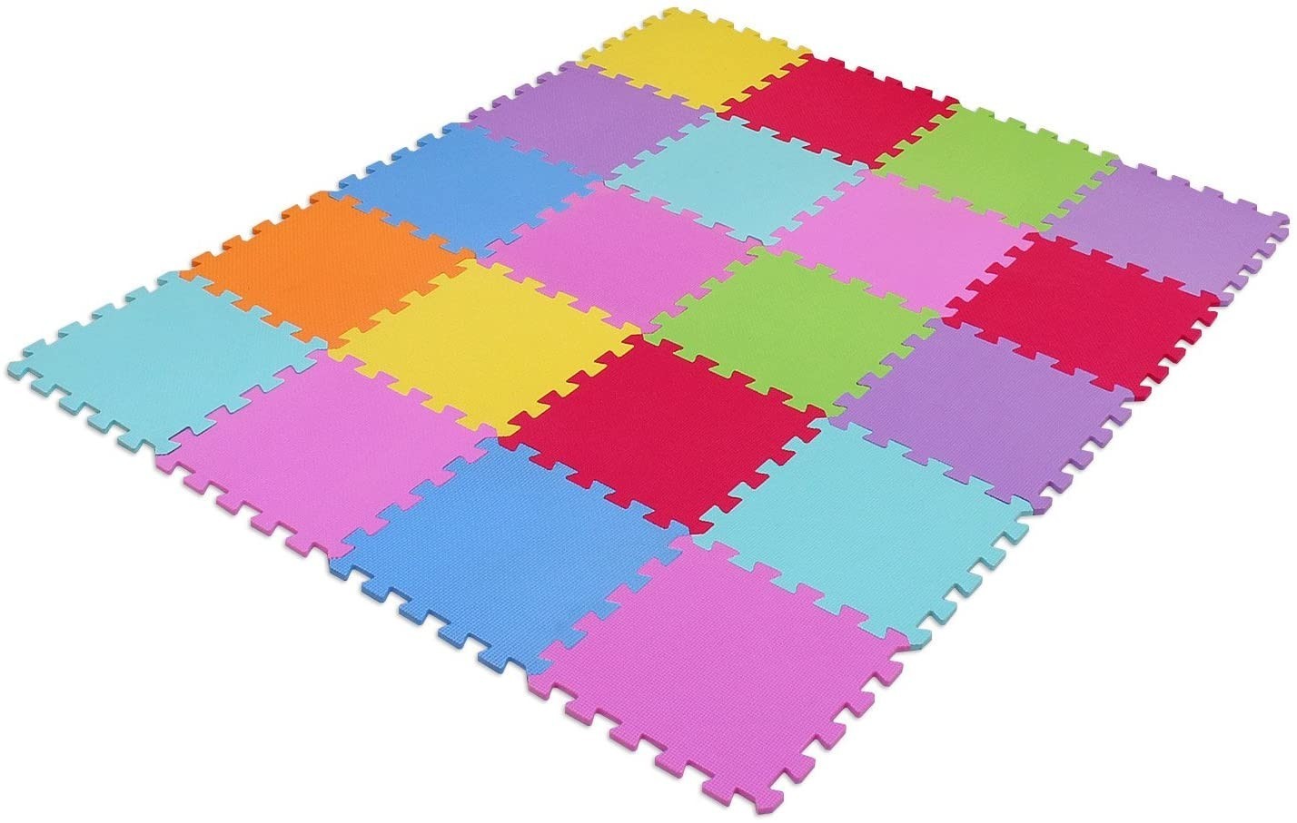 CIGIOKI tapis de jeu de puzzle coloré modulaire 40 pcs 30X30 cm mousse eva