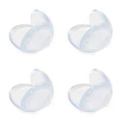 256527 Coins 4 unités adhésif double face en matière plastique transparente