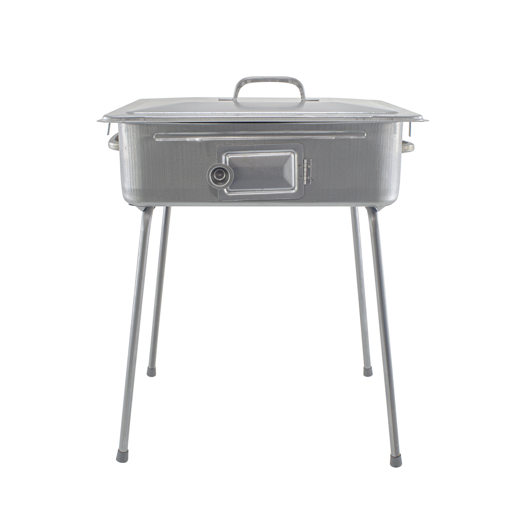 Grand Barbecue Fornacella en plaque imprimée 27x37cm avec Grille et Couvercle