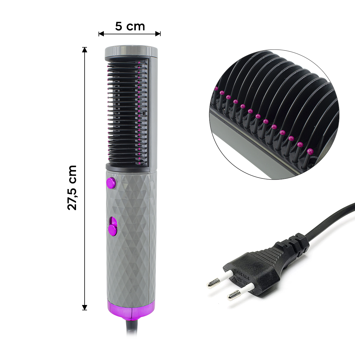 Brosse lissante et volumatrice HS-818 Sèche-cheveux multifonction 1600W