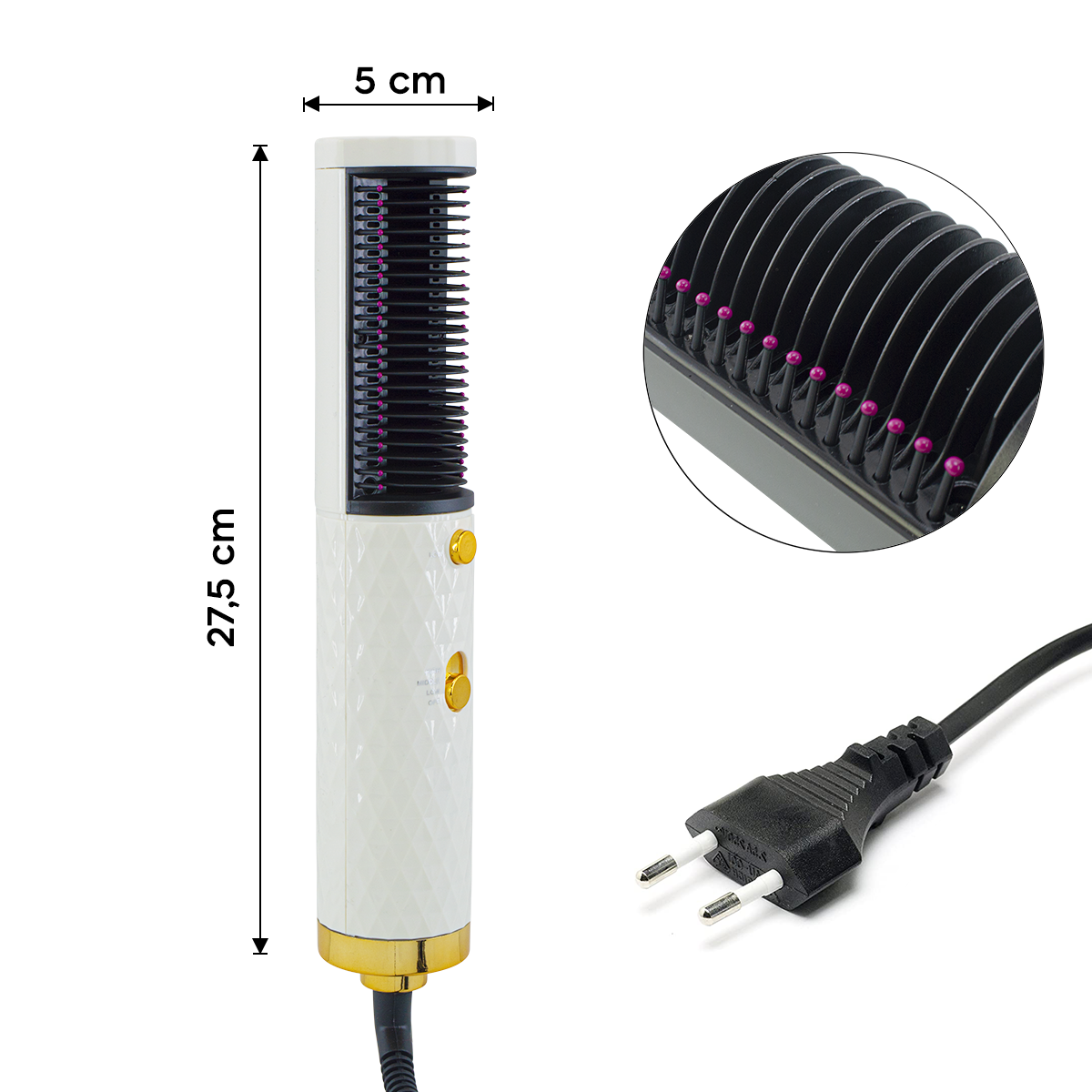 Brosse lissante et volumatrice HS-818 Sèche-cheveux multifonction 1600W