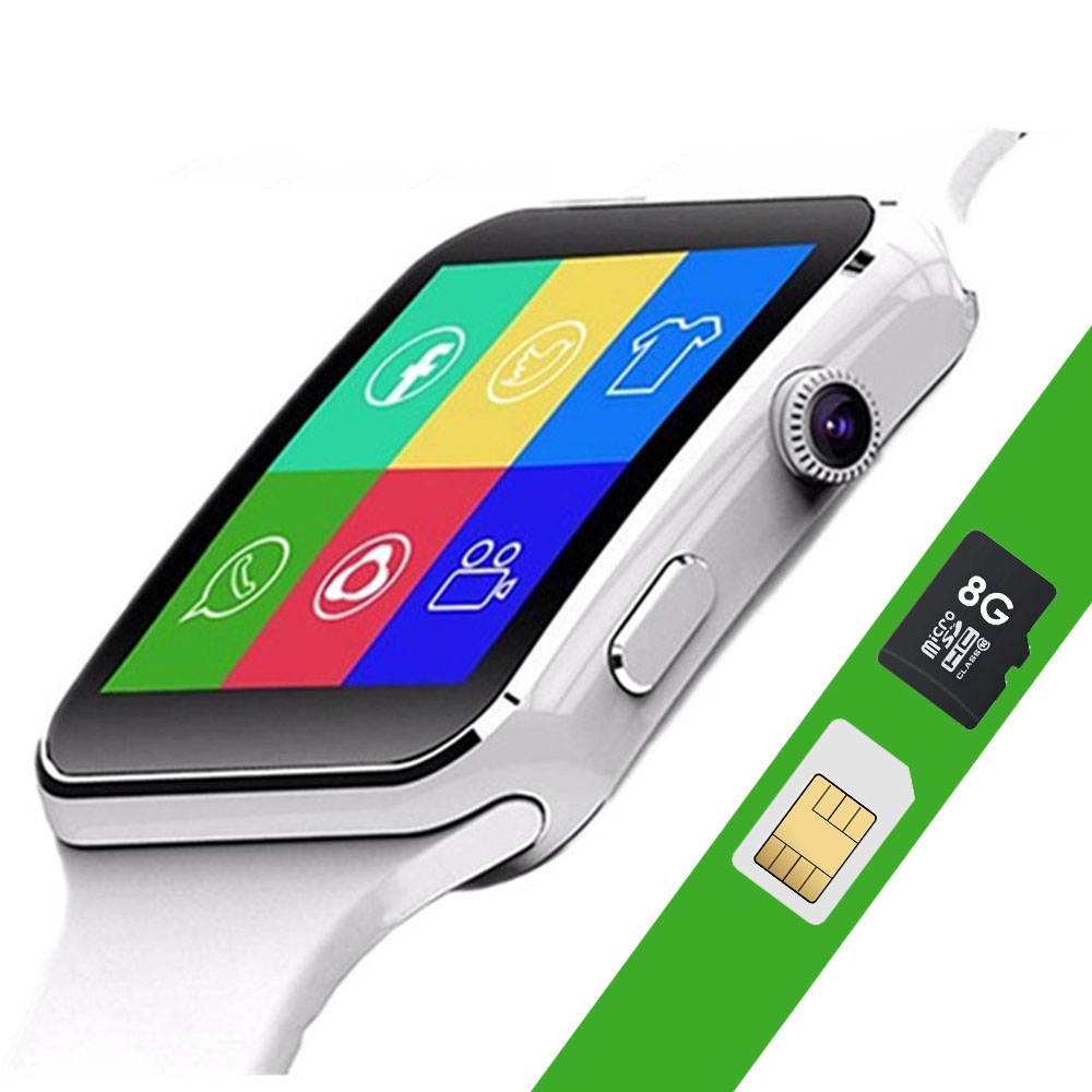 Smartwatch écran rectangulaire 000101 Notifications caméra de montre fitness APP