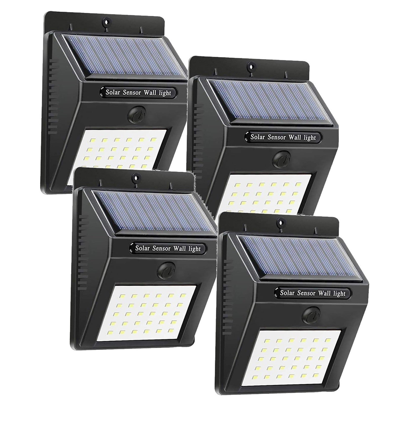 4 pièces Projecteur, recharge solaire et capteur de mouvement SMD 20 LED 1200mah