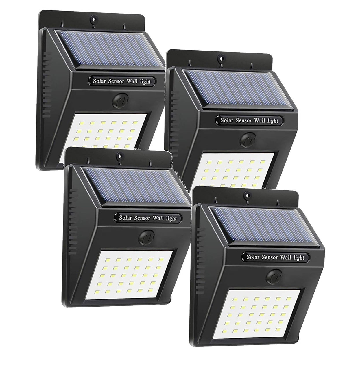 4 pièces Projecteur, recharge solaire et capteur de mouvement SMD 20 LED 1200mah