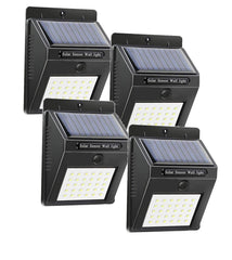 4 pièces Projecteur, recharge solaire et capteur de mouvement SMD 20 LED 1200mah