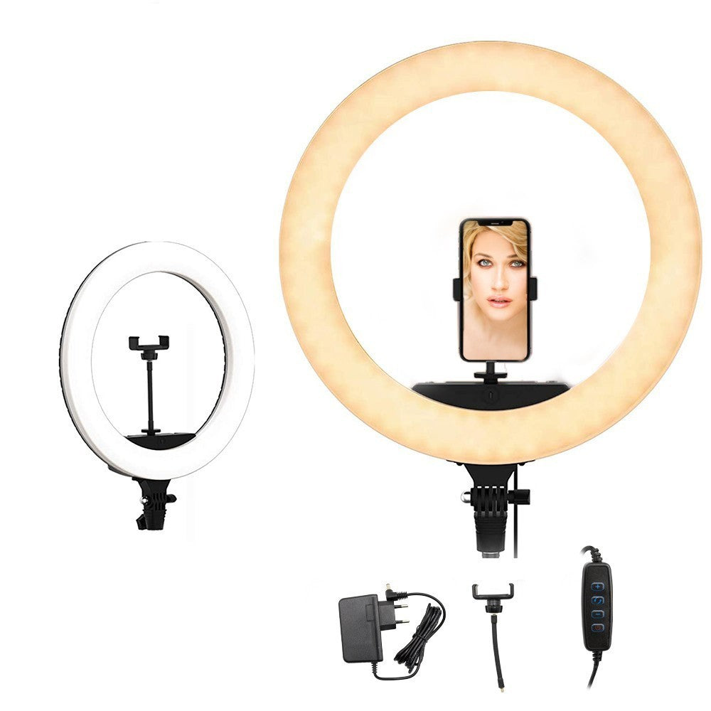 187158 Anneau LED Selfie 35cm pour Smartphones avec Potentiomètre Selfie