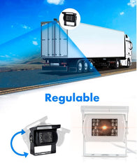 Caméra de recul pour fourgons et camping-cars 18 leds infrarouges