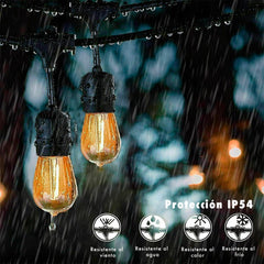 Guirlande lumineuse LED 10 mètres pour éclairage décoratif avec 10 ampoules