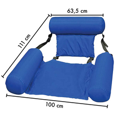 Chaise flottante gonflable mer et la piscine avec dossier réglable type transat