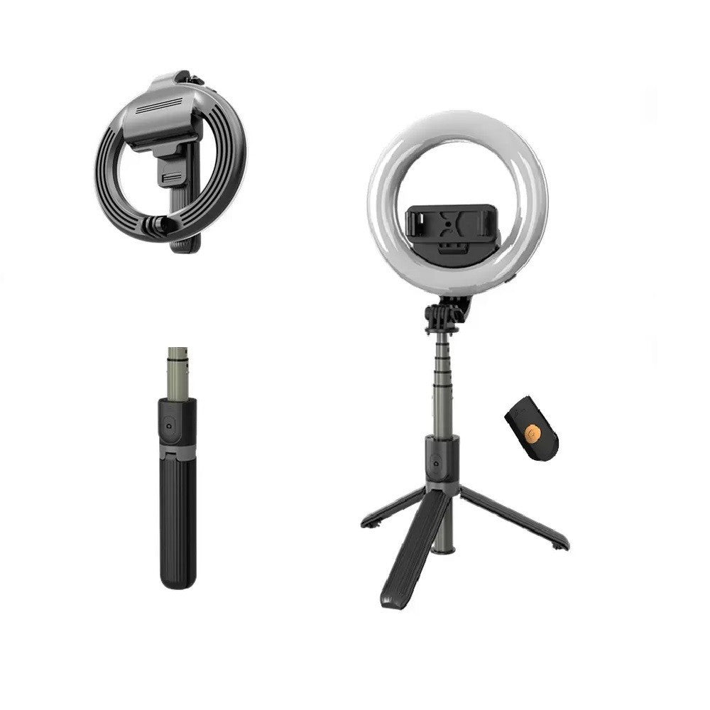 Selfie Stick Ring Light Led Ring 5" Trípode Plegable con Control Remoto 07