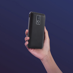 Chargeur rapide portable Power Bank 20000mAh avec 4 câbles USB inclus
