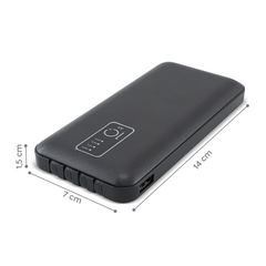 Chargeur rapide portable Power Bank 20000mAh avec 4 câbles USB inclus