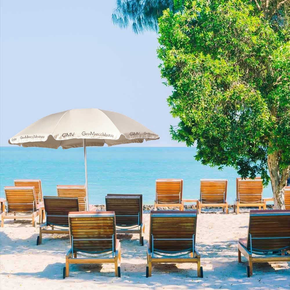 Parasol de plage Gian Marco Venturi 543702 avec mât central 180 cm