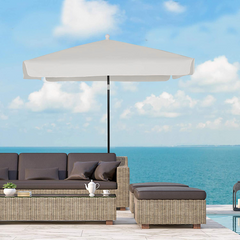 Parasol Rectangulaire pour Table Basse Easy Garden 4 Bâtons Inclinables
