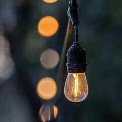 Guirlande lumineuse LED 10m avec 10 ampoules à environnement chaud l'extérieur