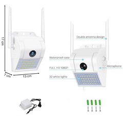 Caméra IP V380 3MP Audio bidirectionnelle 1080P HD Surveillance infrarouge