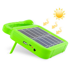 Lampe de secours portable avec panneau solaire et ampoule LED câble USB