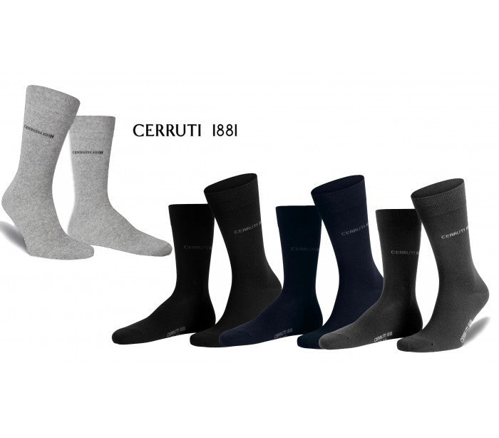 Pack 3 paires de chaussettes longues - CERRUTI 1881 coton et coutures fines