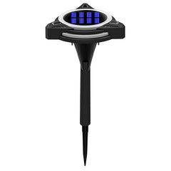 Lampe de jardin triangulaire solaire RVB avec capteur crépusculaire IP68