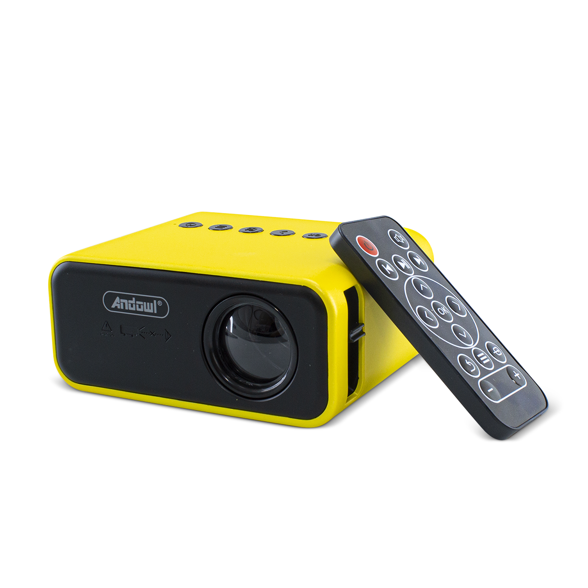 Mini projecteur LED Ultra HD 1080P pour smartphone avec télécommande