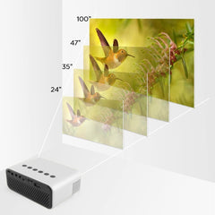 Mini projecteur LED Ultra HD 1080P pour smartphone avec télécommande