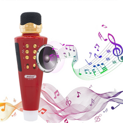 Q-2711 Microphone de karaoké sans fil Bluetooth et haut-parleur de musique USB