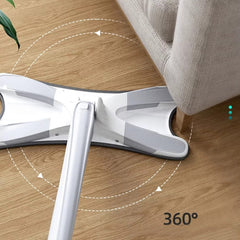 Mop microfibre pour laver le sol avec tête plate auto-serrante