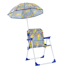 Chaise pliante pour enfants avec parapluie EnricoCoveri 34x36x52cm transportable