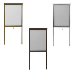 Moustiquaire enroulable et rétractable pour fenêtre et balcon 60X150cm Kit DIY